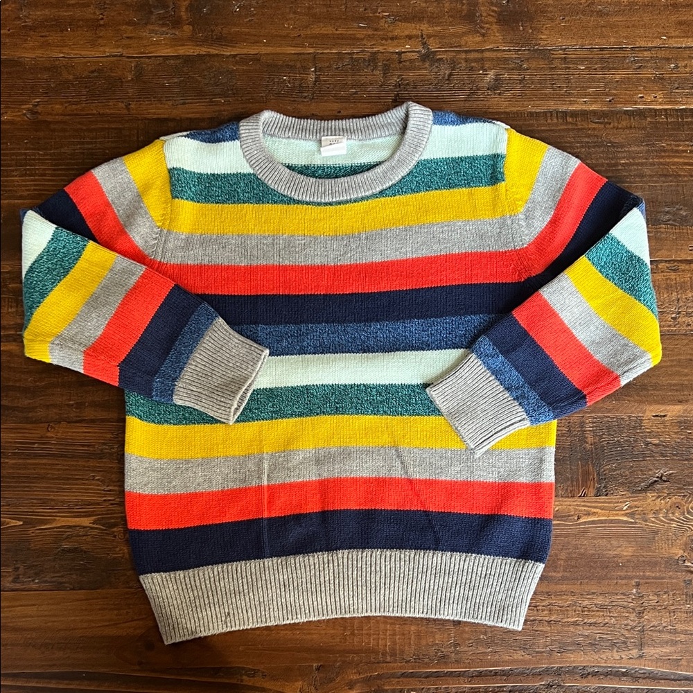 GAP Kids Multicolor Striped Crewneck Sweater